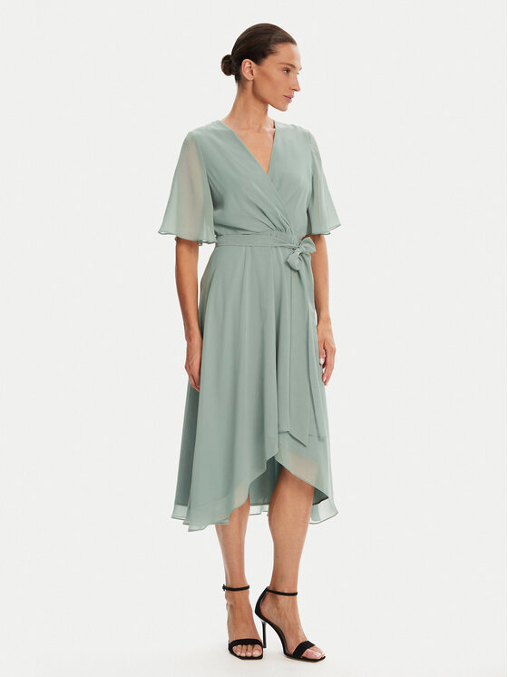 Swing Kokteilinė suknelė · Žalia · Midi