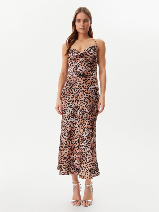 Guess Kasdieninė suknelė · Ruda · Midi