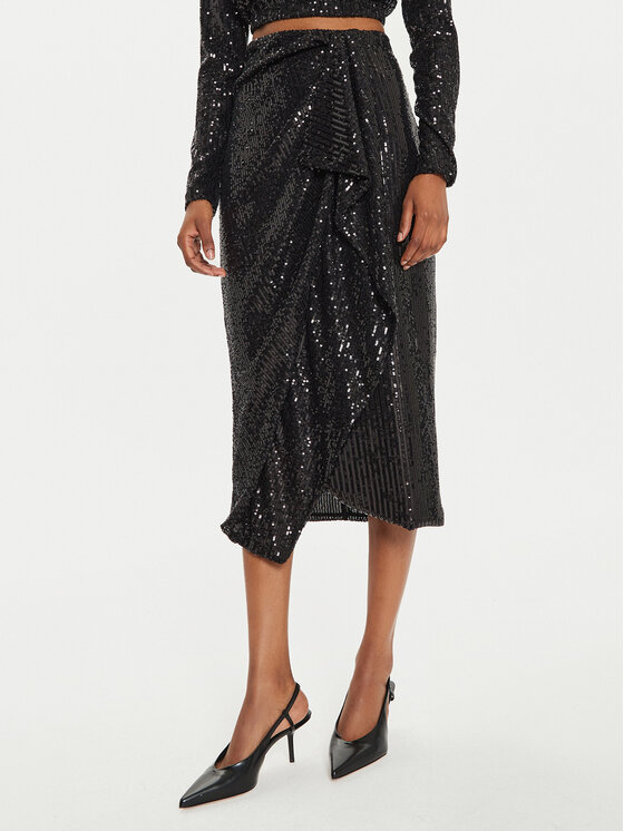 ViCOLO Midi sijonas · Juoda