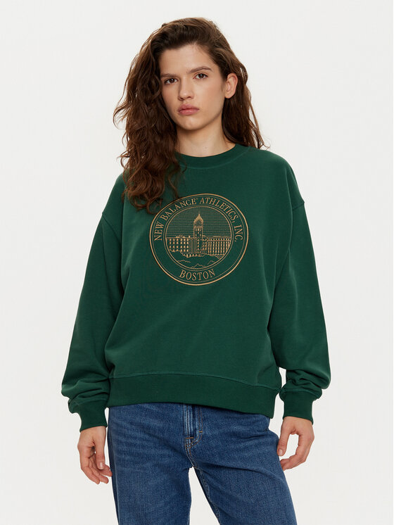 New Balance Džemperis · Žalia · Oversize