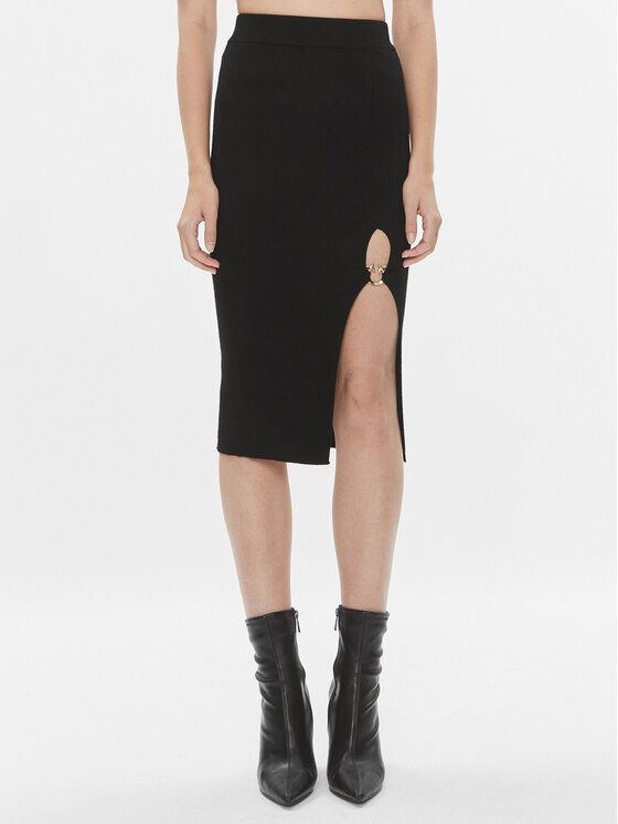 Kodas SUN15 PINKO Tiesus sijonas · Juoda · Midi