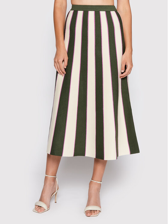 Victoria Victoria Beckham Trapecijos formos sijonas · Spalvota · Midi