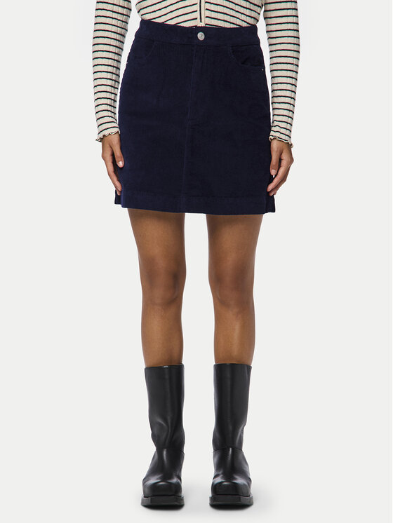 Pieces Trapecijos formos sijonas · Tamsiai mėlyna