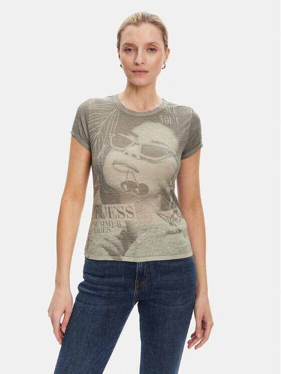 Guess Marškinėliai · Žalia