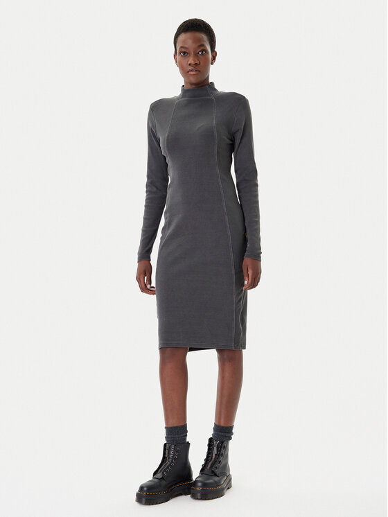 G-Star Raw Kasdieninė suknelė · Juoda · Midi