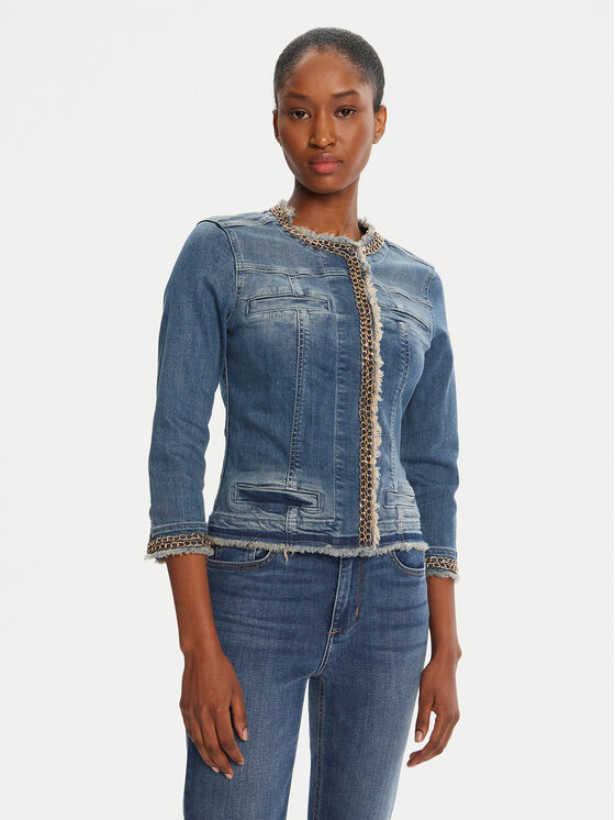 Liu Jo Džinsinė striukė · Tamsiai mėlyna