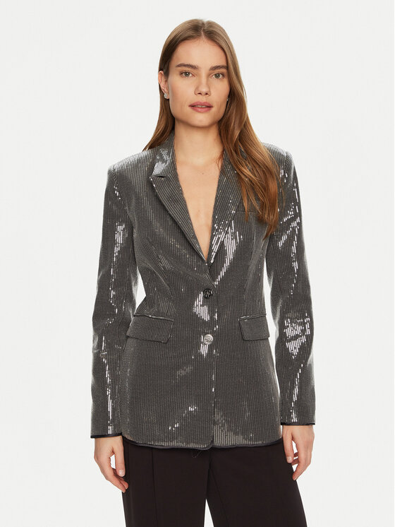 Guess Švarkas · Sidabrinė · Regular Fit