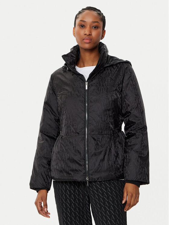 Armani Exchange Demisezoninė striukė · Juoda