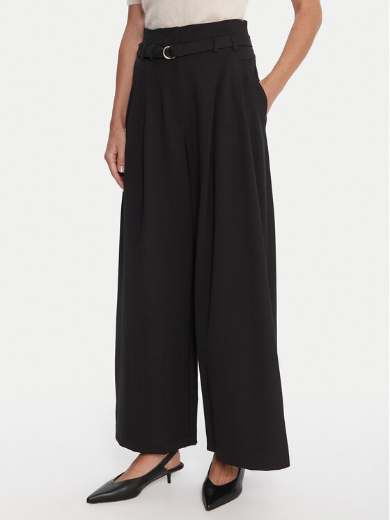 Marella Palazzo kelnės · Juoda · Relaxed Fit