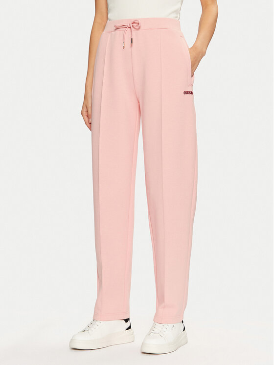 Guess Medžiaginės kelnės · Rožinė · Regular Fit