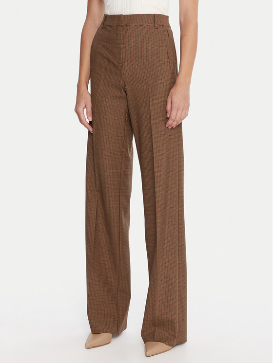 Marella Medžiaginės kelnės · Smėlio · Regular Fit