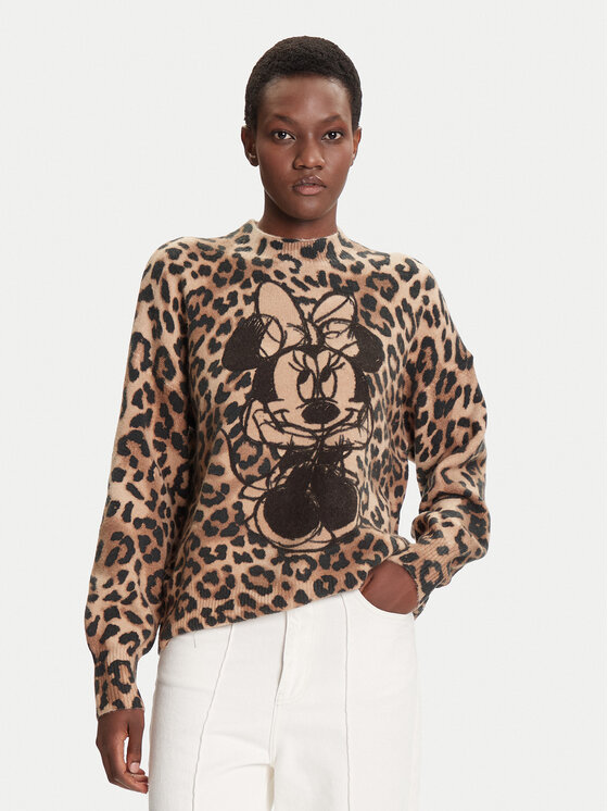 Desigual Megztinis · Ruda · Regular Fit