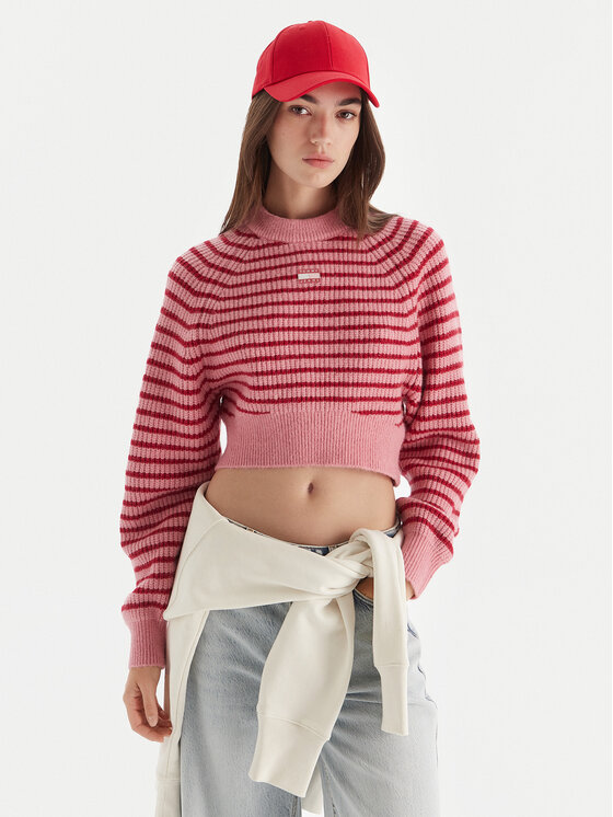 Tommy Jeans Megztinis · Rožinė · Regular Fit