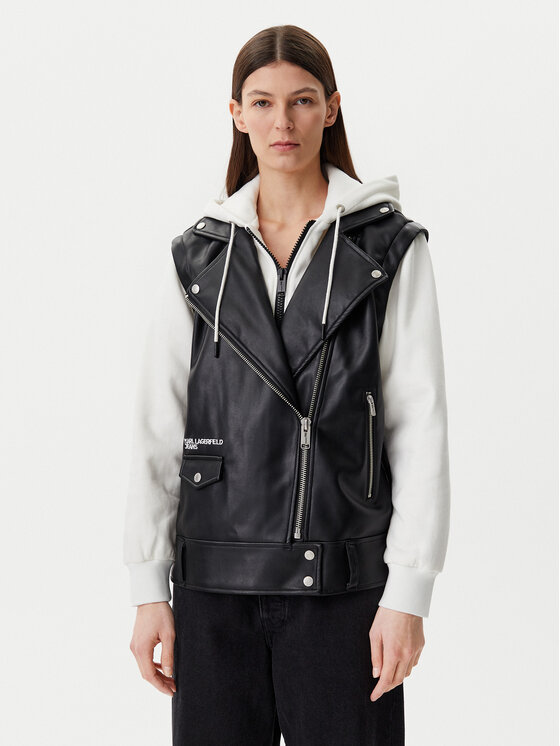 Karl Lagerfeld Jeans Demisezoninė striukė · Juoda