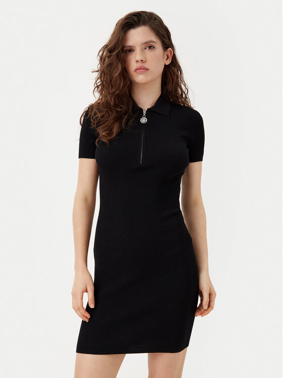 HUGO Trikotažinė suknelė · Juoda · Mini