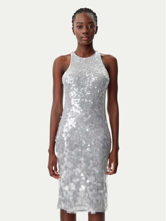 Kodas SUN15 Patrizia Pepe Kokteilinė suknelė · Pilka · Midi