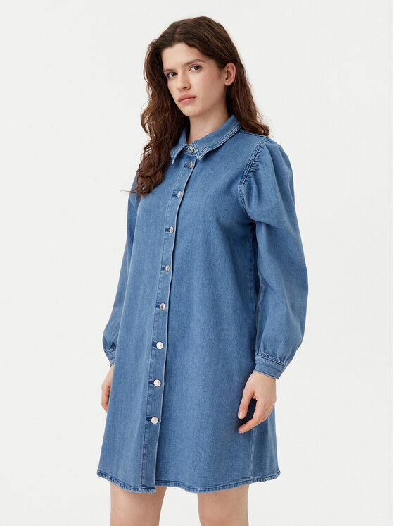 Kodas SUN15 ONLY Džinsinė suknelė · Mėlyna · Mini