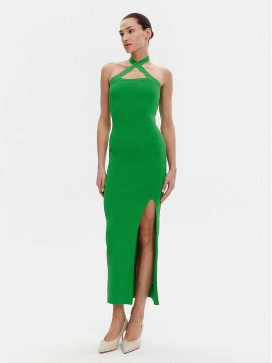 Silvian Heach Trikotažinė suknelė · Žalia · Midi