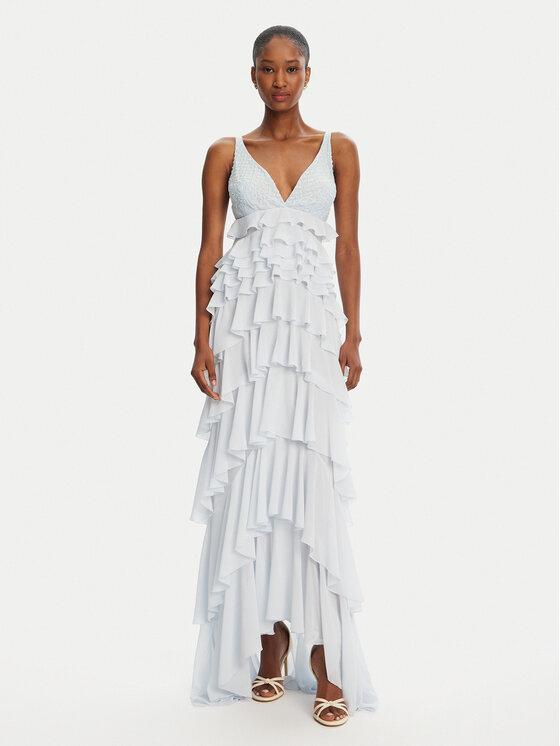 Kodas SUN15 Elisabetta Franchi Kokteilinė suknelė · Balta · Maksi