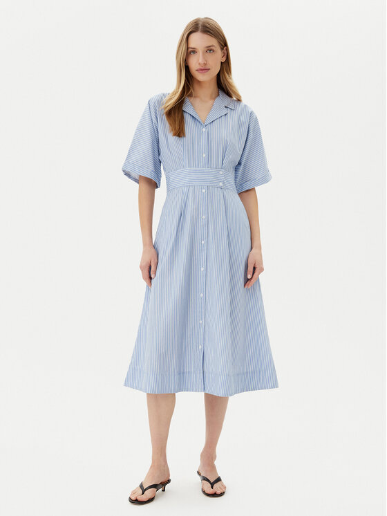 Kodas SUN15 YAS Marškinių tipo suknelė · Mėlyna · Midi