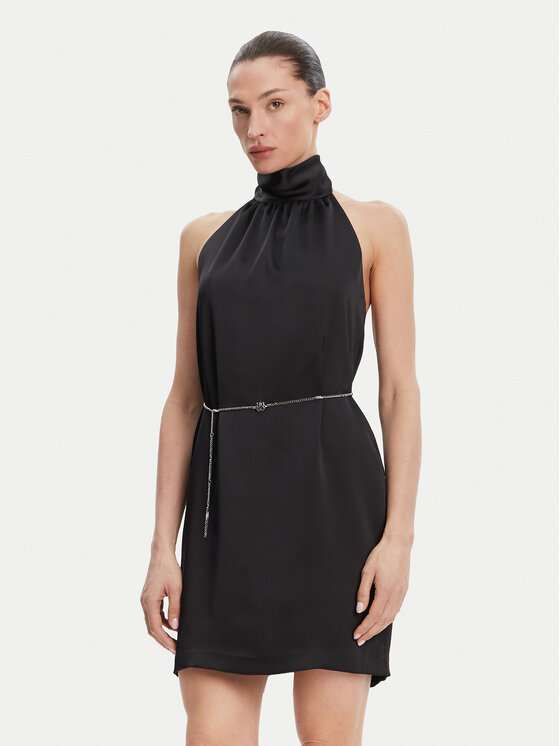 HUGO Kokteilinė suknelė · Juoda · Mini