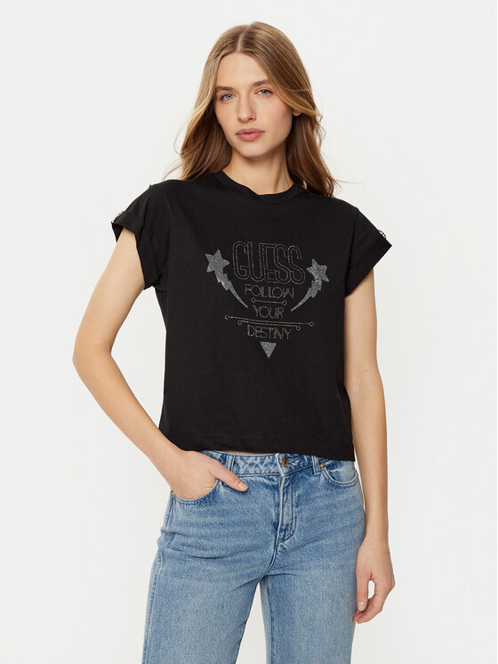 Kodas SUN15 Guess Marškinėliai · Juoda
