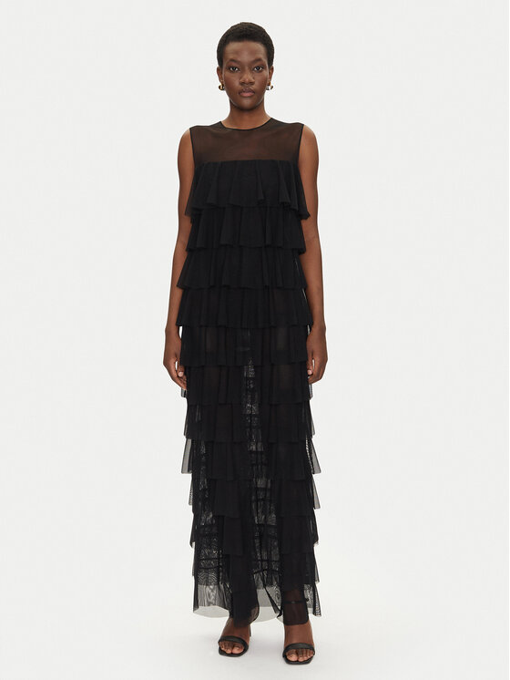 Kodas SUN15 NORMA KAMALI Kokteilinė suknelė · Juoda · Midi