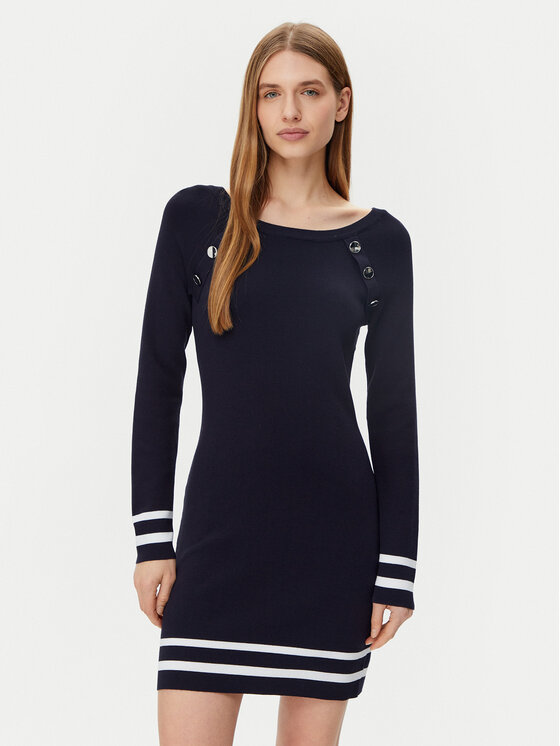 Morgan Trikotažinė suknelė · Tamsiai mėlyna · Mini