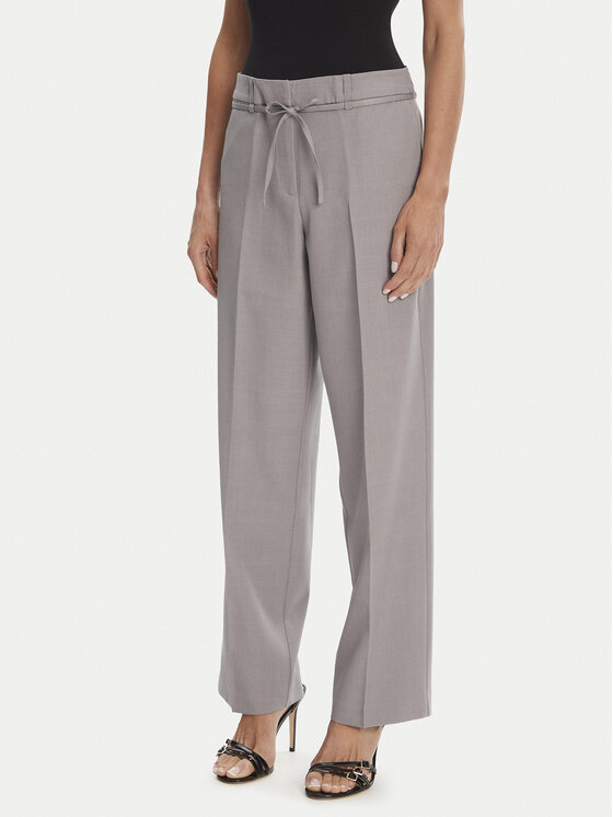 ONLY Medžiaginės kelnės · Pilka · Regular Fit