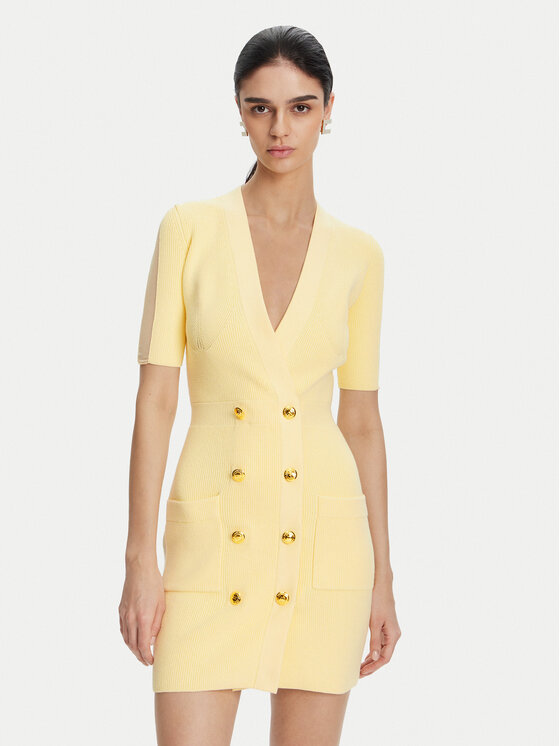 Elisabetta Franchi Trikotažinė suknelė · Geltona · Mini