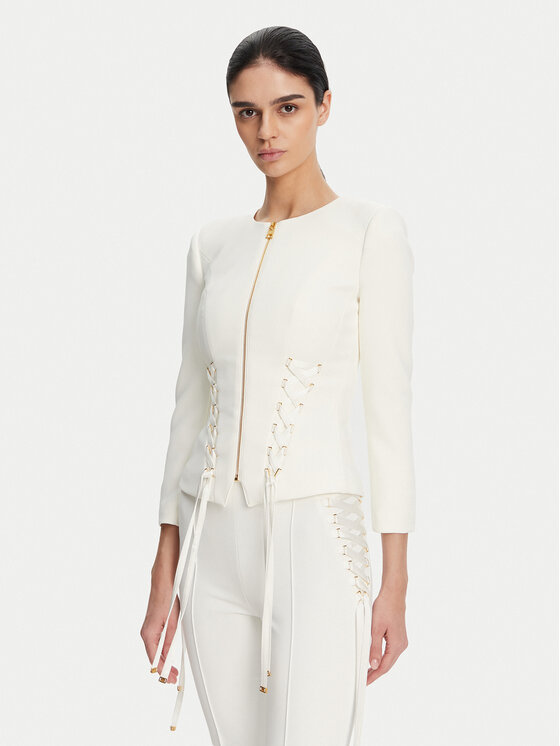 Elisabetta Franchi Švarkas · Balta · Regular Fit