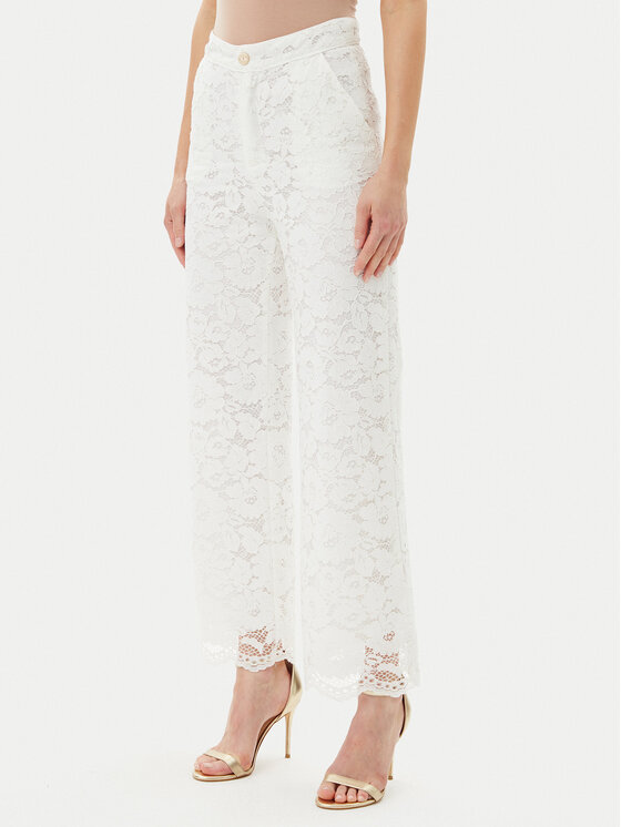 Artigli Medžiaginės kelnės · Balta · Regular Fit