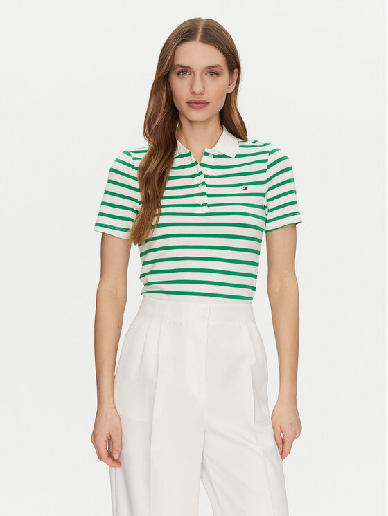 Kodas SUN15 Tommy Hilfiger Polo marškinėliai · Žalia