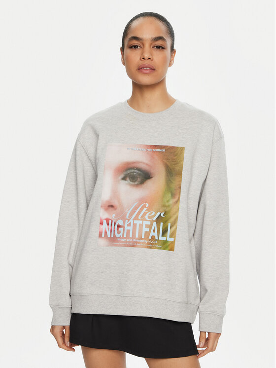 HUGO Džemperis · Pilka · Oversize