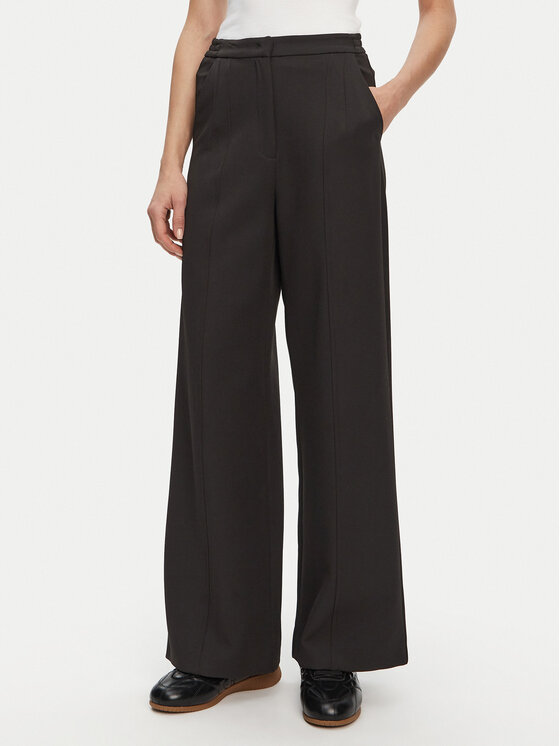 Patrizia Pepe Medžiaginės kelnės · Juoda · Regular Fit