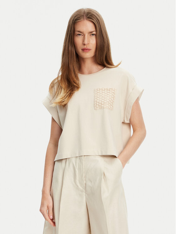 United Colors Of Benetton Marškinėliai · Smėlio
