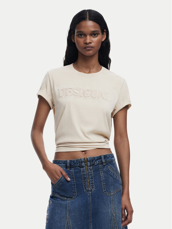 Desigual Marškinėliai · Écru