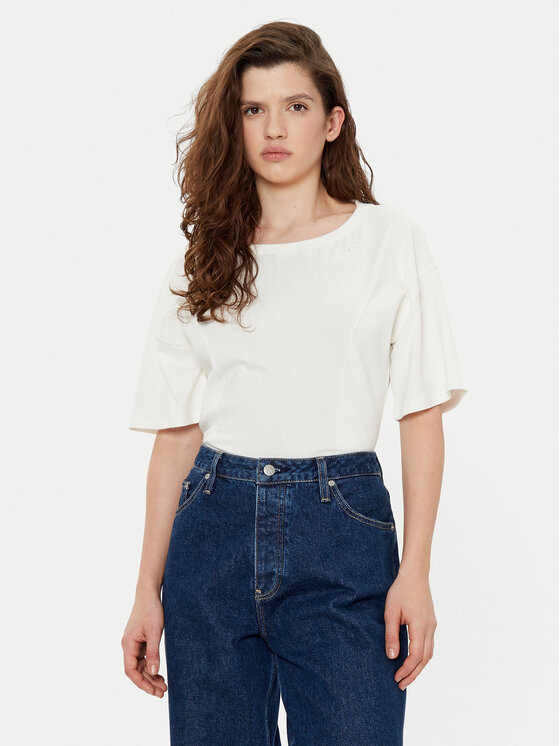 Kodas SUN15 Liu Jo Sport Marškinėliai · Écru