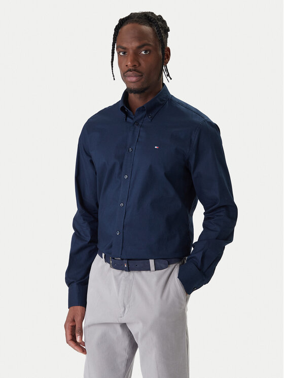 Tommy Hilfiger Marškiniai · Tamsiai mėlyna · Regular Fit