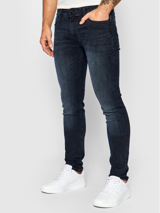 Jack & Jones Džinsai · Tamsiai mėlyna · Skinny Fit