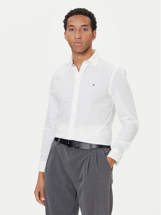 Kodas SUN15 Tommy Hilfiger Marškiniai · Balta · Slim Fit