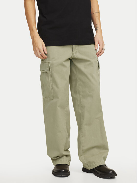 Jack & Jones Medžiaginės kelnės · Smėlio · Regular Fit