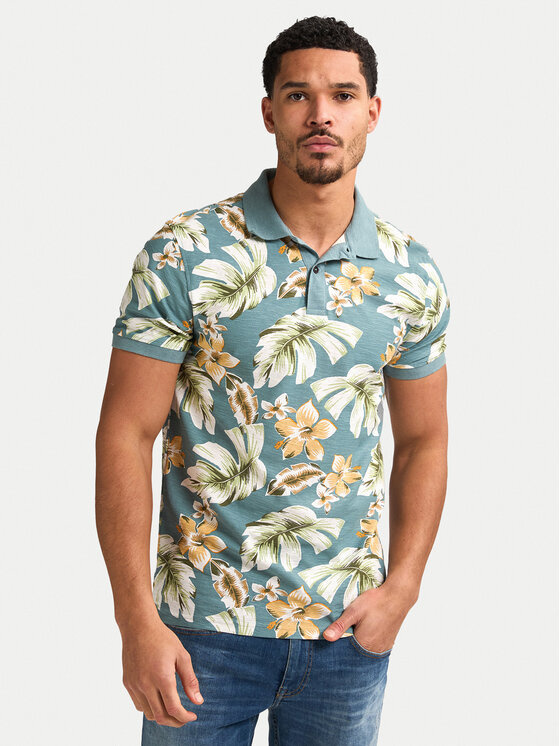 Petrol Industries Polo marškinėliai · Žydra