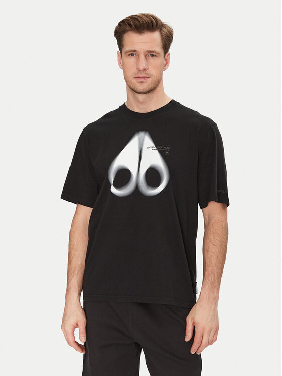 Kodas SUN15 Moose Knuckles Marškinėliai · Juoda