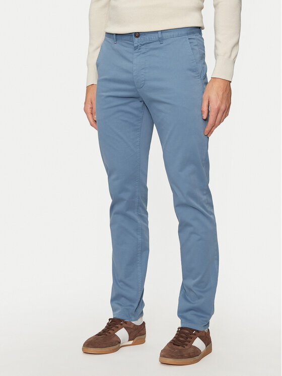 BOSS Chinos kelnes · Mėlyna · Slim Fit