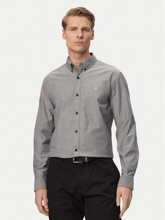 Calvin Klein Jeans Marškiniai · Pilka · Regular Fit