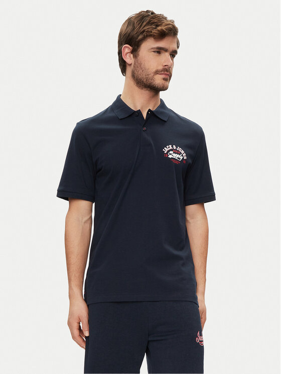 Jack & Jones Polo marškinėliai · Tamsiai mėlyna
