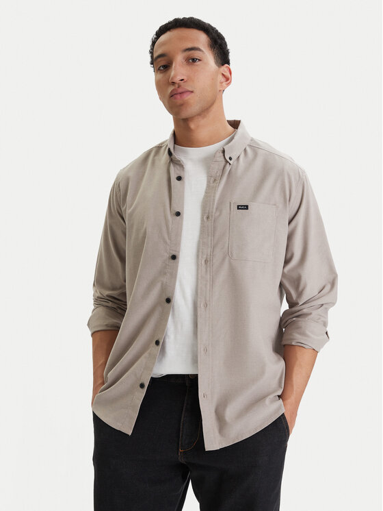 Kodas 20MAY RVCA Marškiniai · Smėlio · Slim Fit