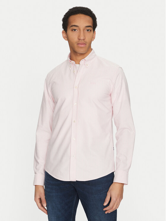 Kodas 20MAY BOSS Marškiniai · Rožinė · Slim Fit