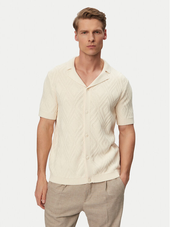 JOOP! Jeans Marškiniai · Kreminė · Regular Fit
